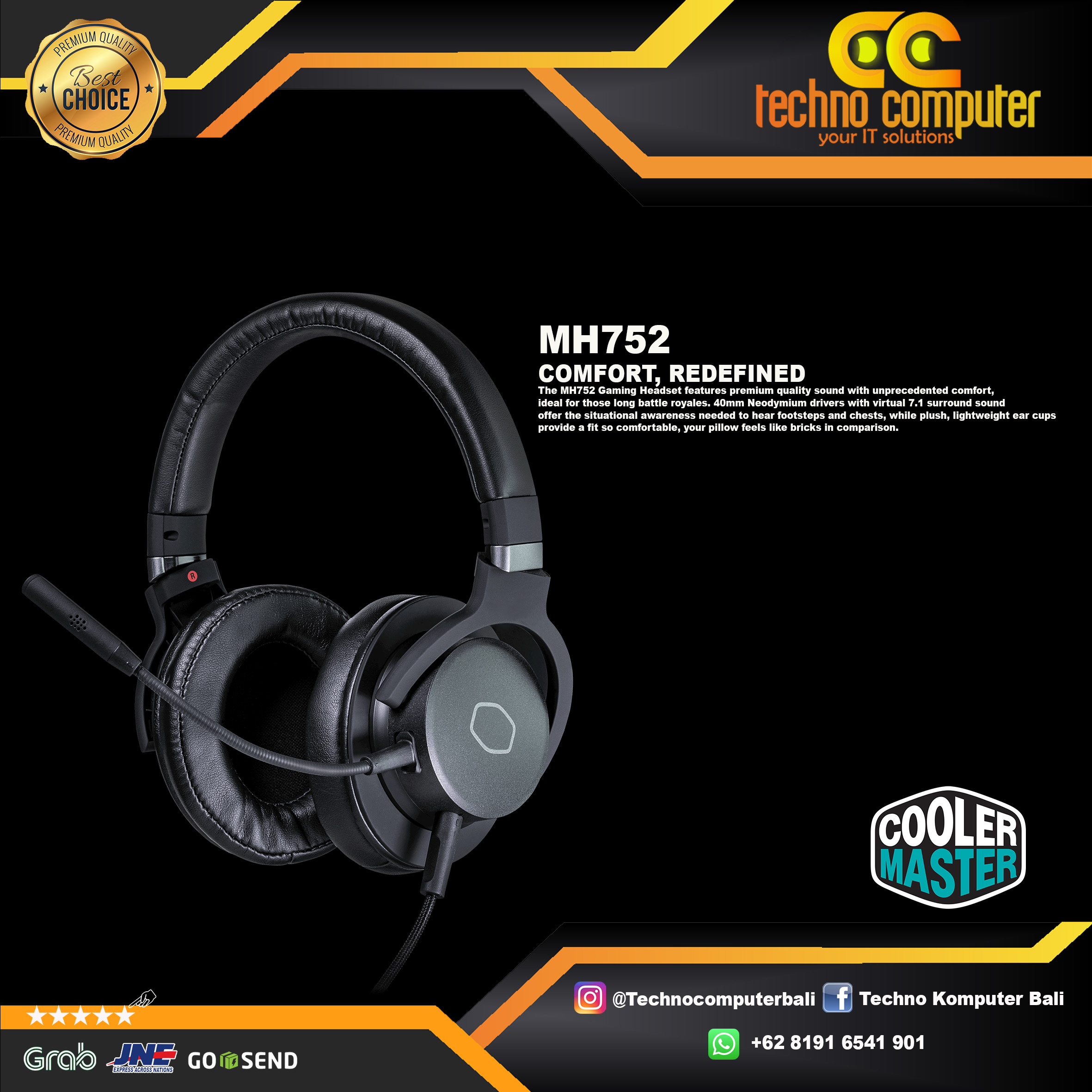 HEADSET COOLERMASTER MH752