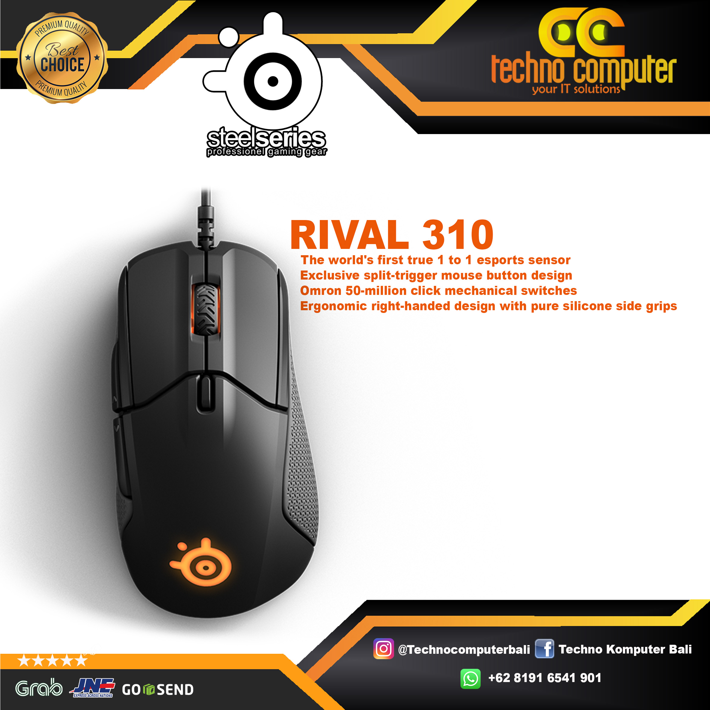 STEELSERIES RIVAL 310 - Gaming Mouse