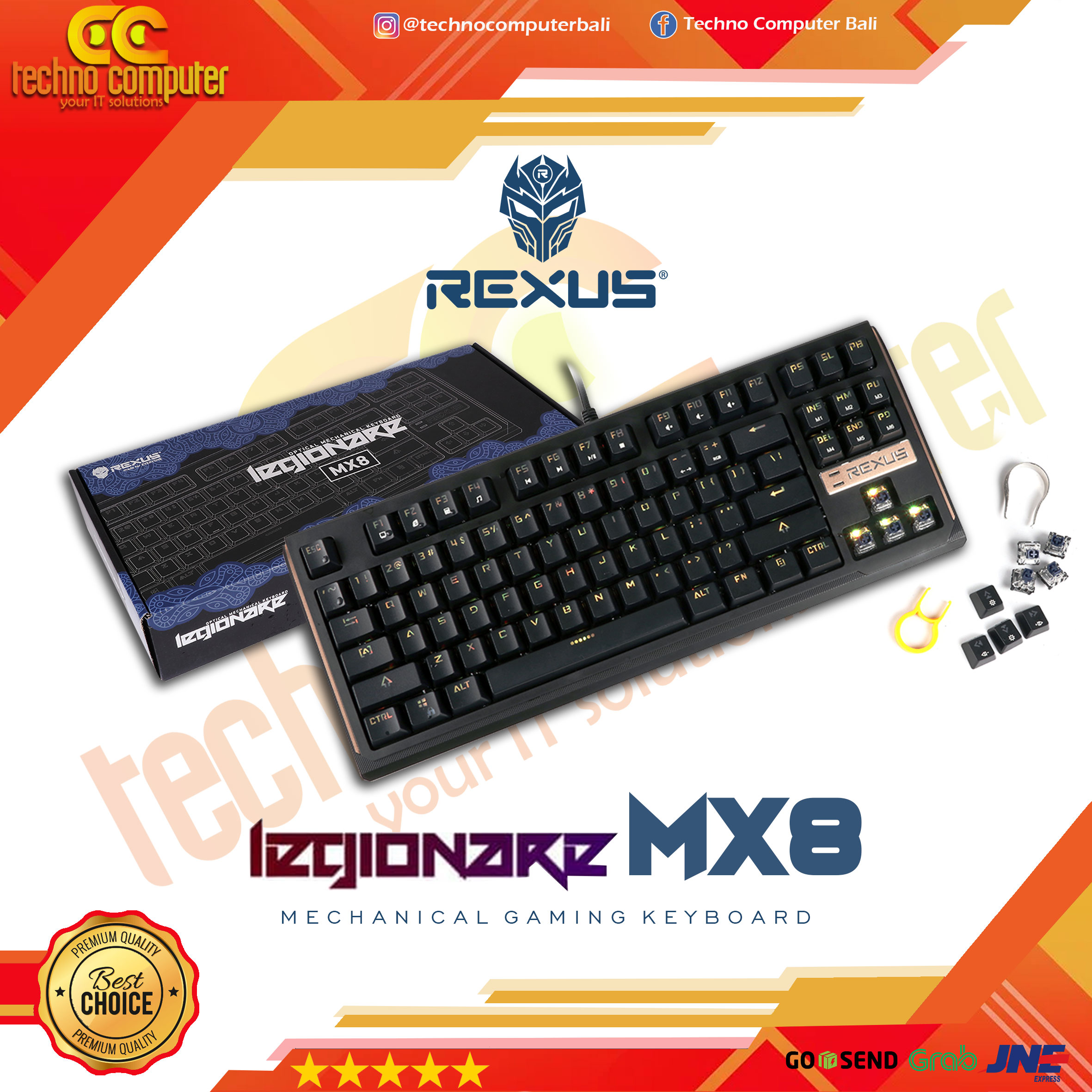 KEYBOARD GAMING REXUS LEGIONARE MX8