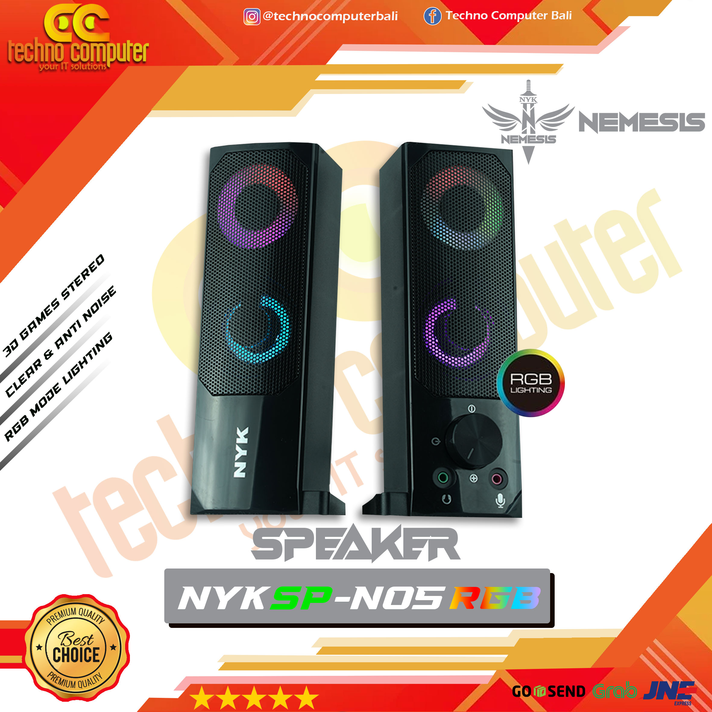 SPEAKER NYK NEMESIS SP-N05 RGB SOUNDBAR