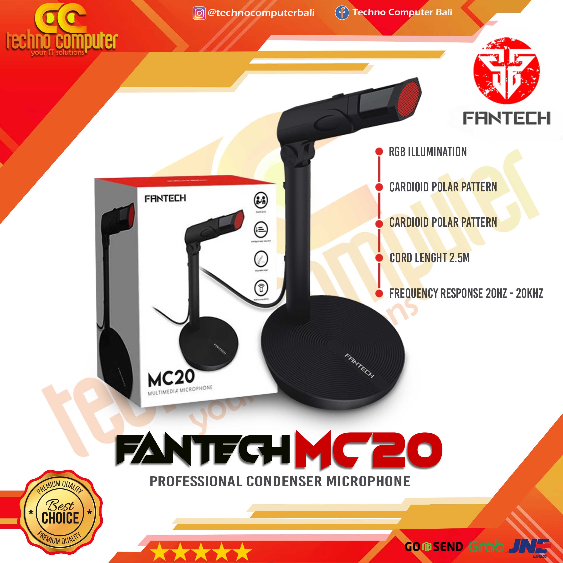 Fantech Microphone MC20 Multimedia