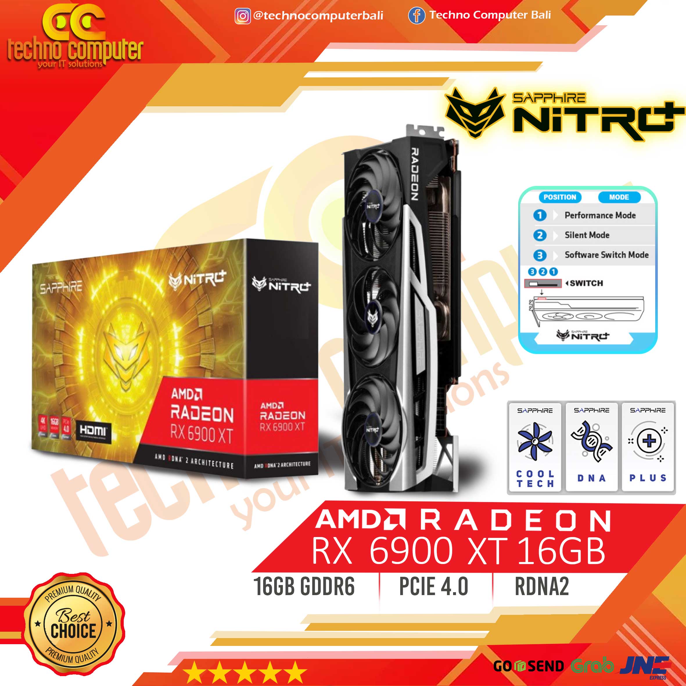 SAPPHIRE NITRO+ AMD Radeon RX 6900 XT 16GB GDDR6