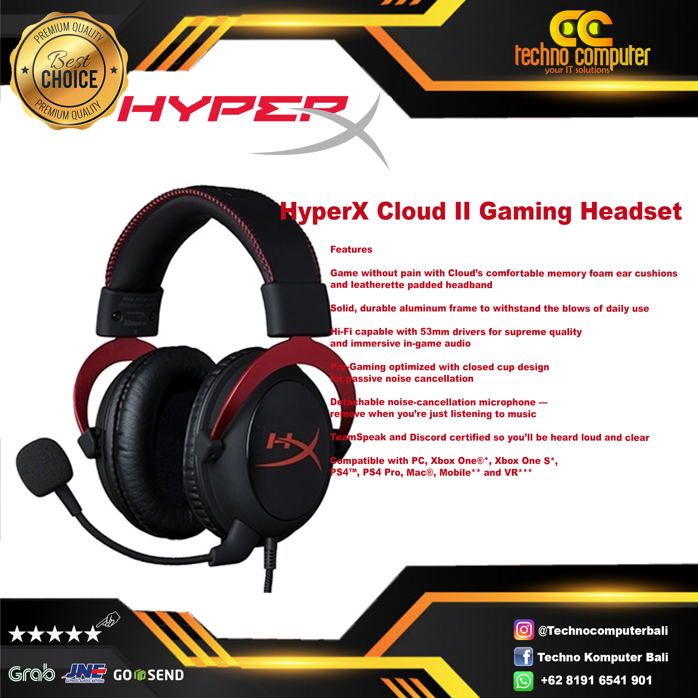 HEADSET HYPERX CLOUD II PRO 7.1 - Gaming Headset