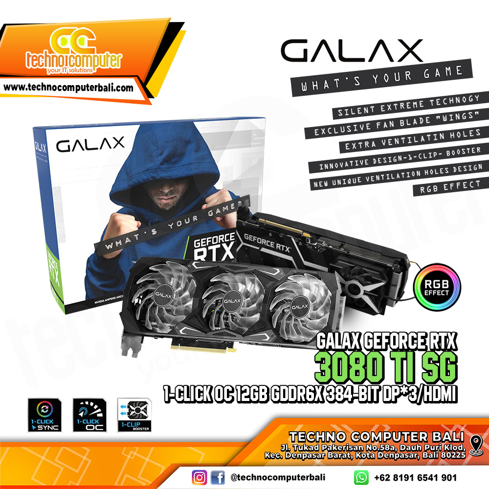 GALAX NVIDIA GeForce RTX 3080 Ti SG (1-Click OC) 12GB GDDR6X