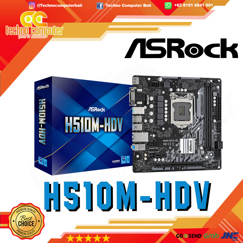 ASROCK H510M-HDV - mATX, LGA1200, H510, DDR4