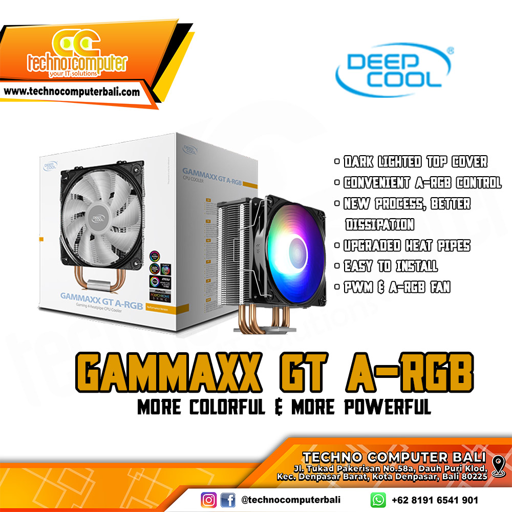 DEEPCOOL GAMMAXX GT-A RGB - CPU Cooler - 120mm Air Cooler