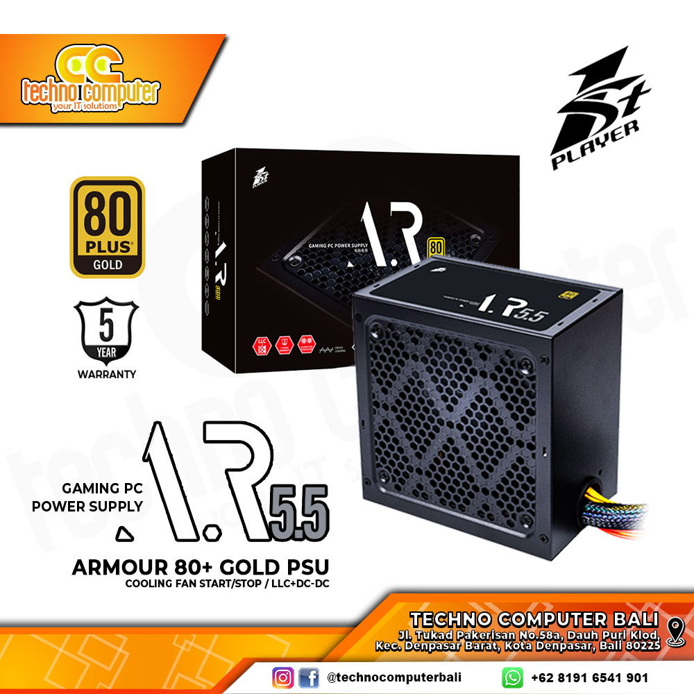 1ST PLAYER AR5.5 550W 80+ Gold - Non Modular