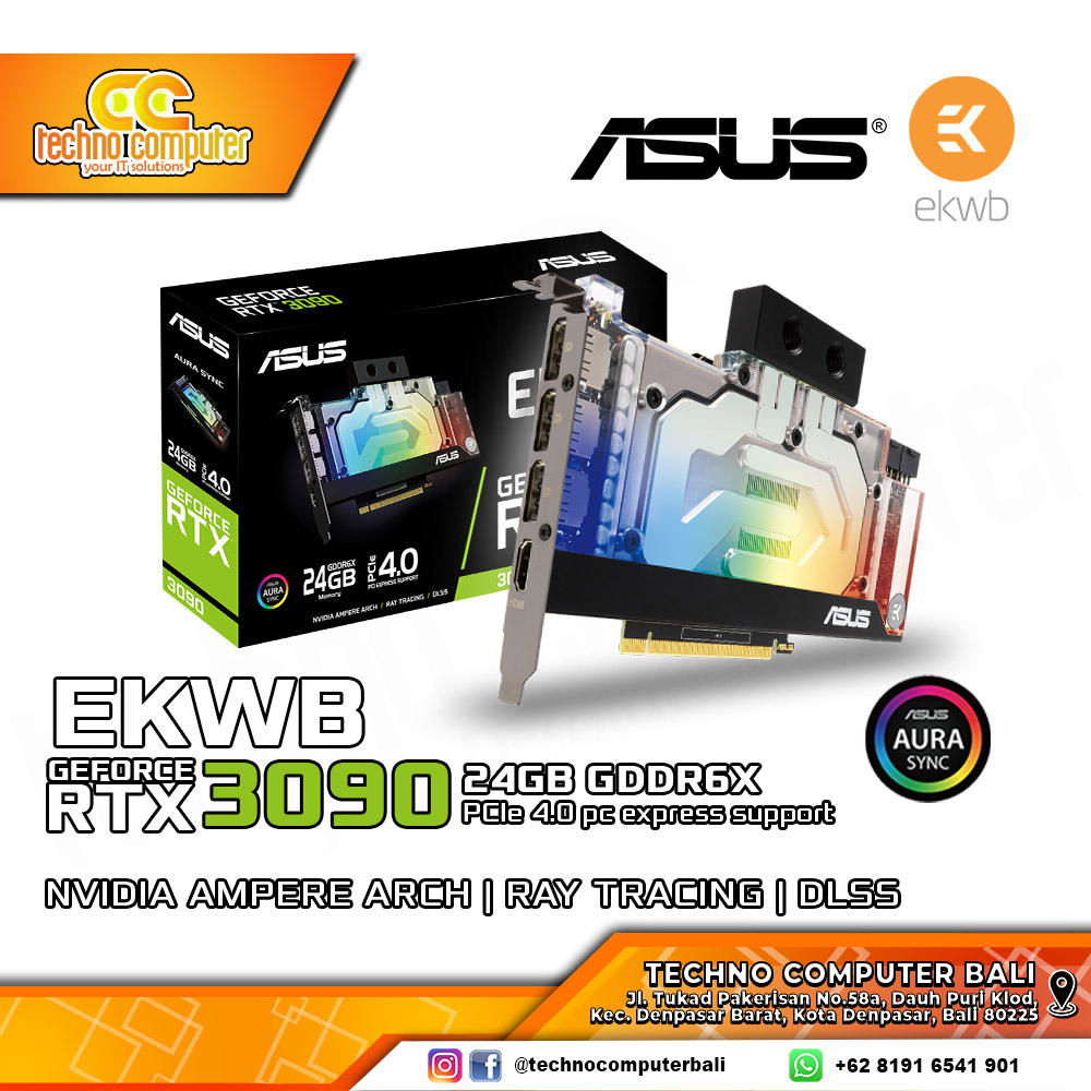 ASUS EKWB NVIDIA GeForce RTX 3090 24GB GDDR6X