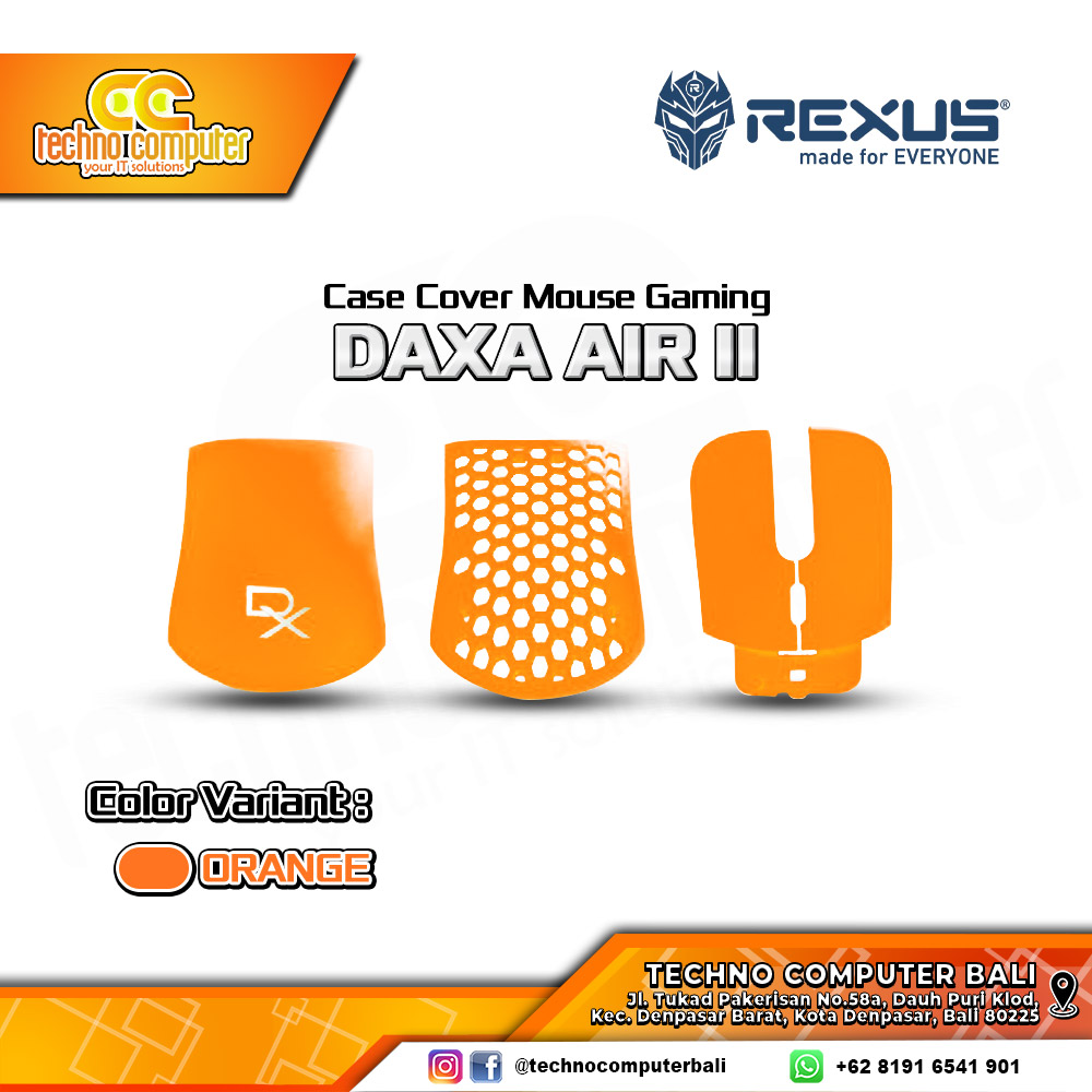 MOUSE GAMING CASE COVER REXUS DAXA AIR II - ORANGE