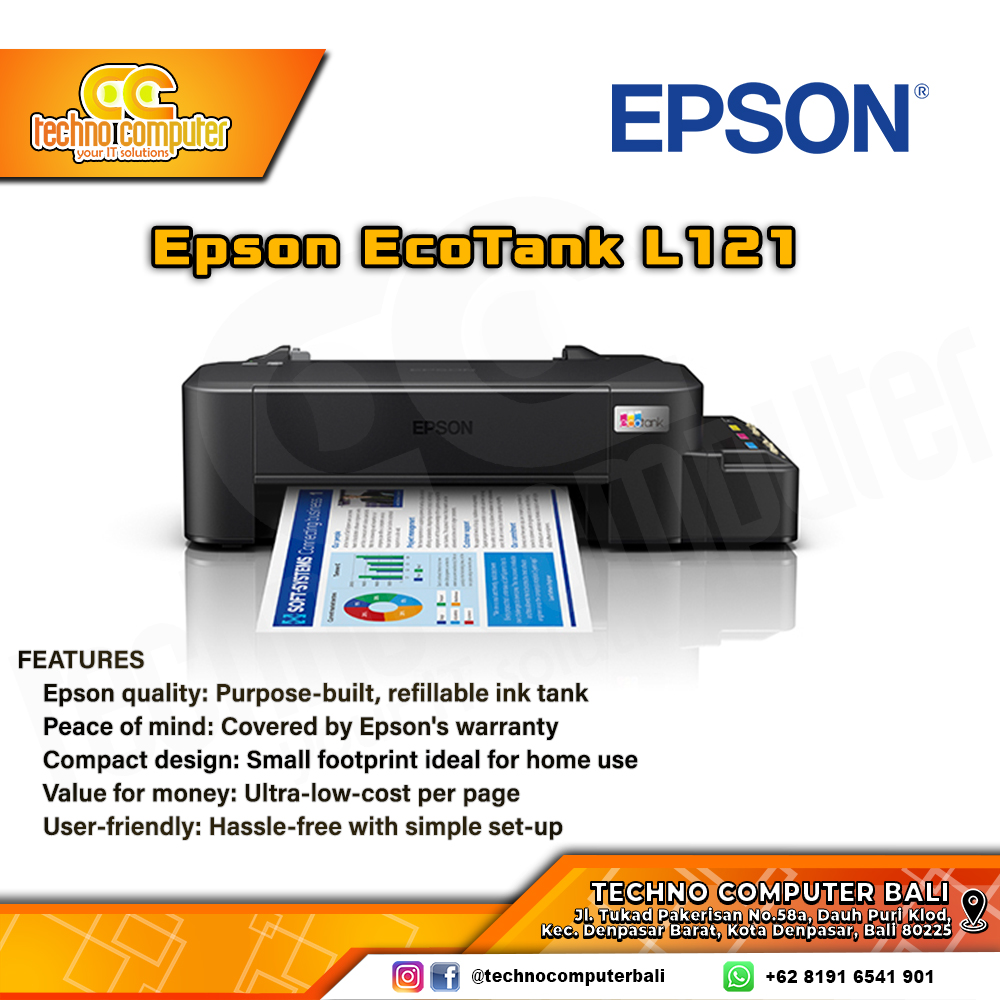 PRINTER EPSON L121 Ecotank (Print Only)