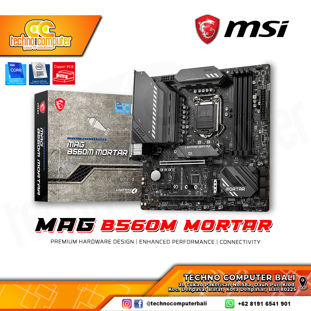 MSI MAG B560M MORTAR - mATX, LGA1200, B560, DDR4