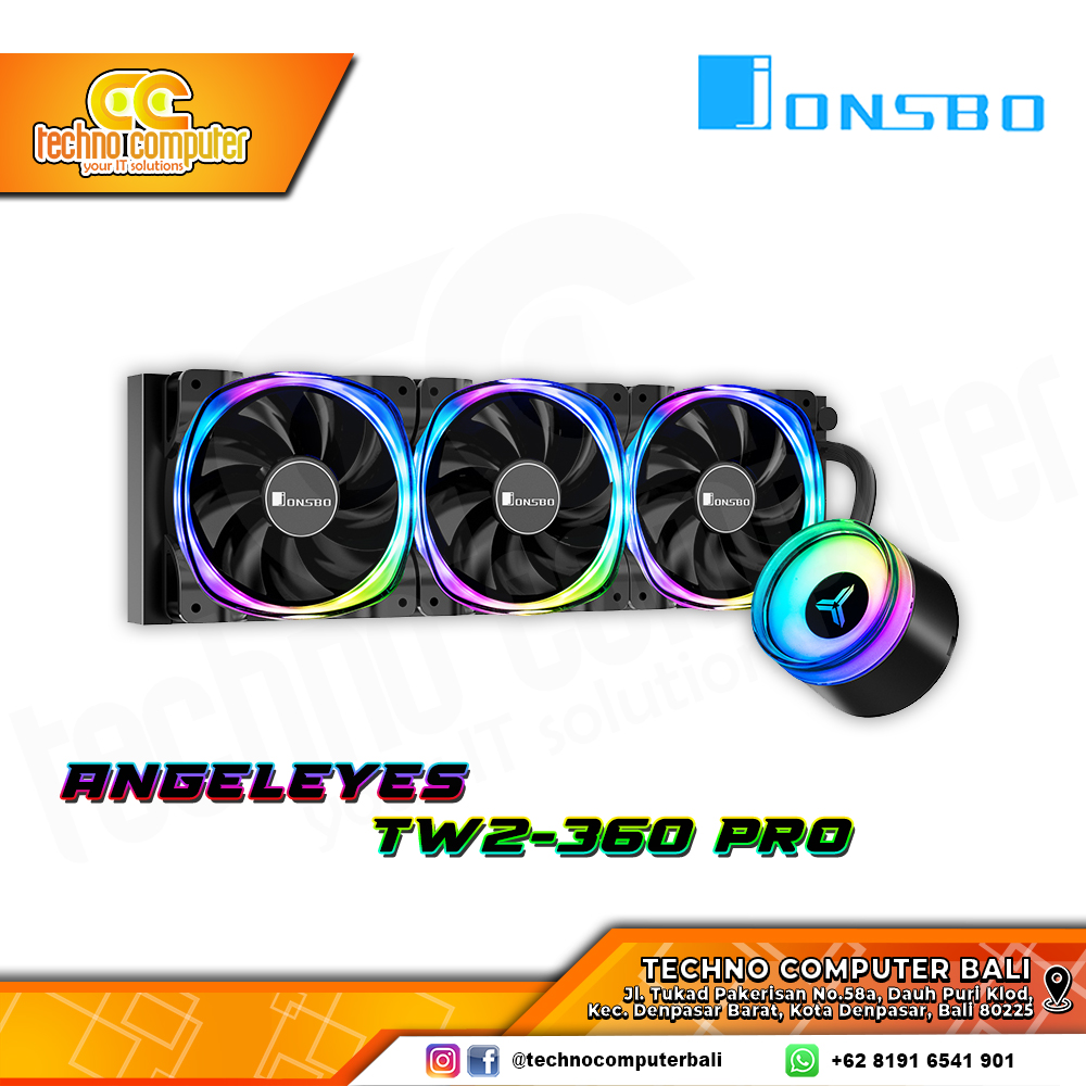 JONSBO Angel Eyes TW2-360 PRO ARGB - CPU Cooler - 360mm AIO Liquid Cooler