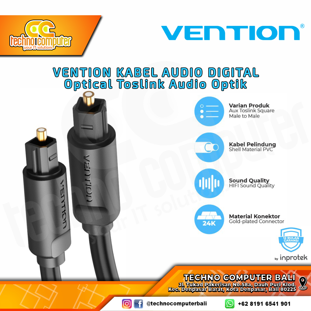 VENTION KABEL AUDIO DIGITAL OPTICAL Toslink Audio Optik - BAE 1M