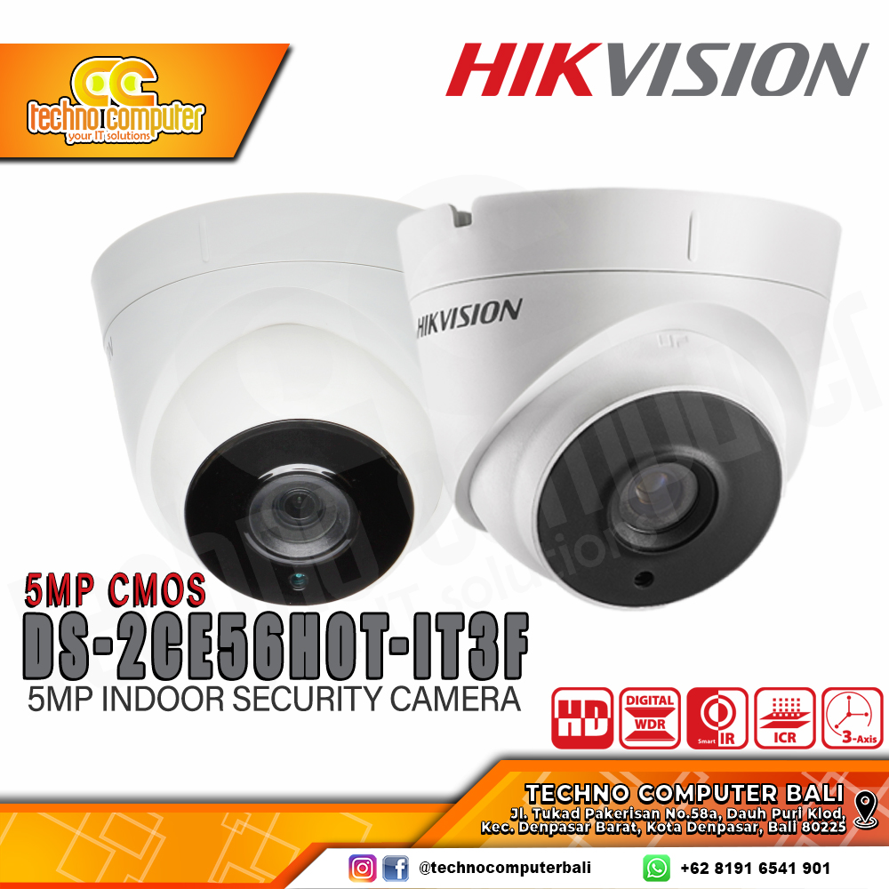 HIKVISION DS-2CE56H0T-IT3F 5MP INDOOR Camera CCTV