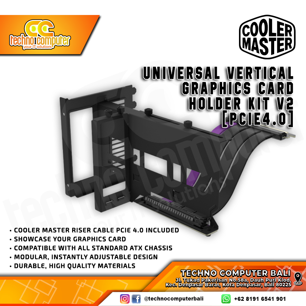 COOLERMASTER - Universal Vertical GPU Holder Kit Ver.2 (PCIe 4.0)
