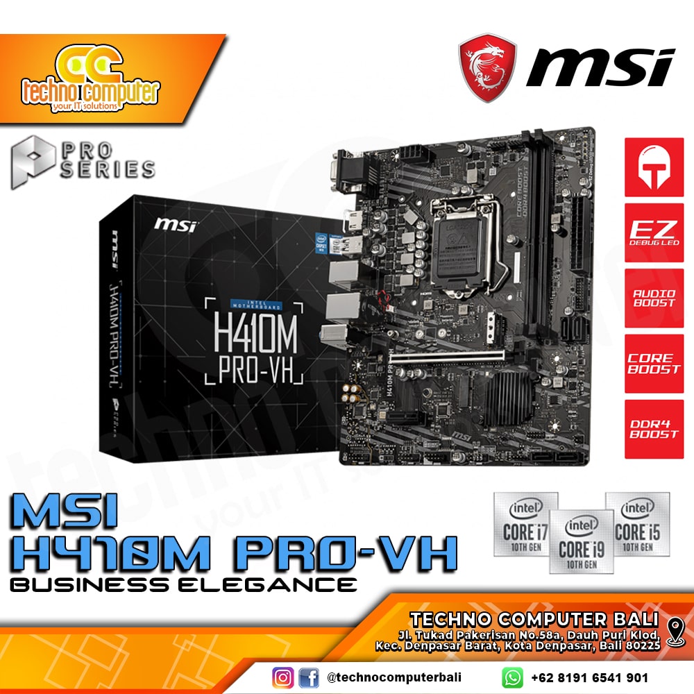MSI H410M PRO VH - mATX, LGA1200, H410, DDR4