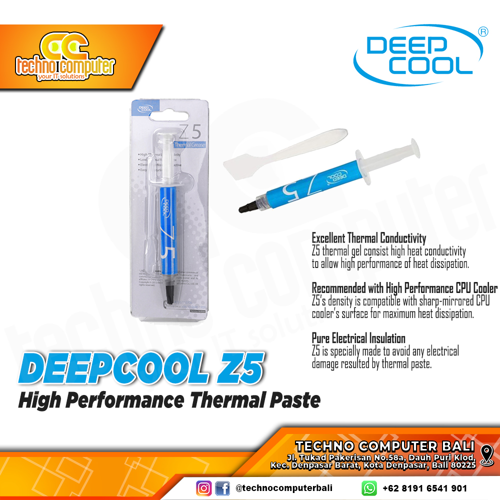 PASTA PROSESOR DEEPCOOL Z5 High Performance Thermal Paste - 1.5gr