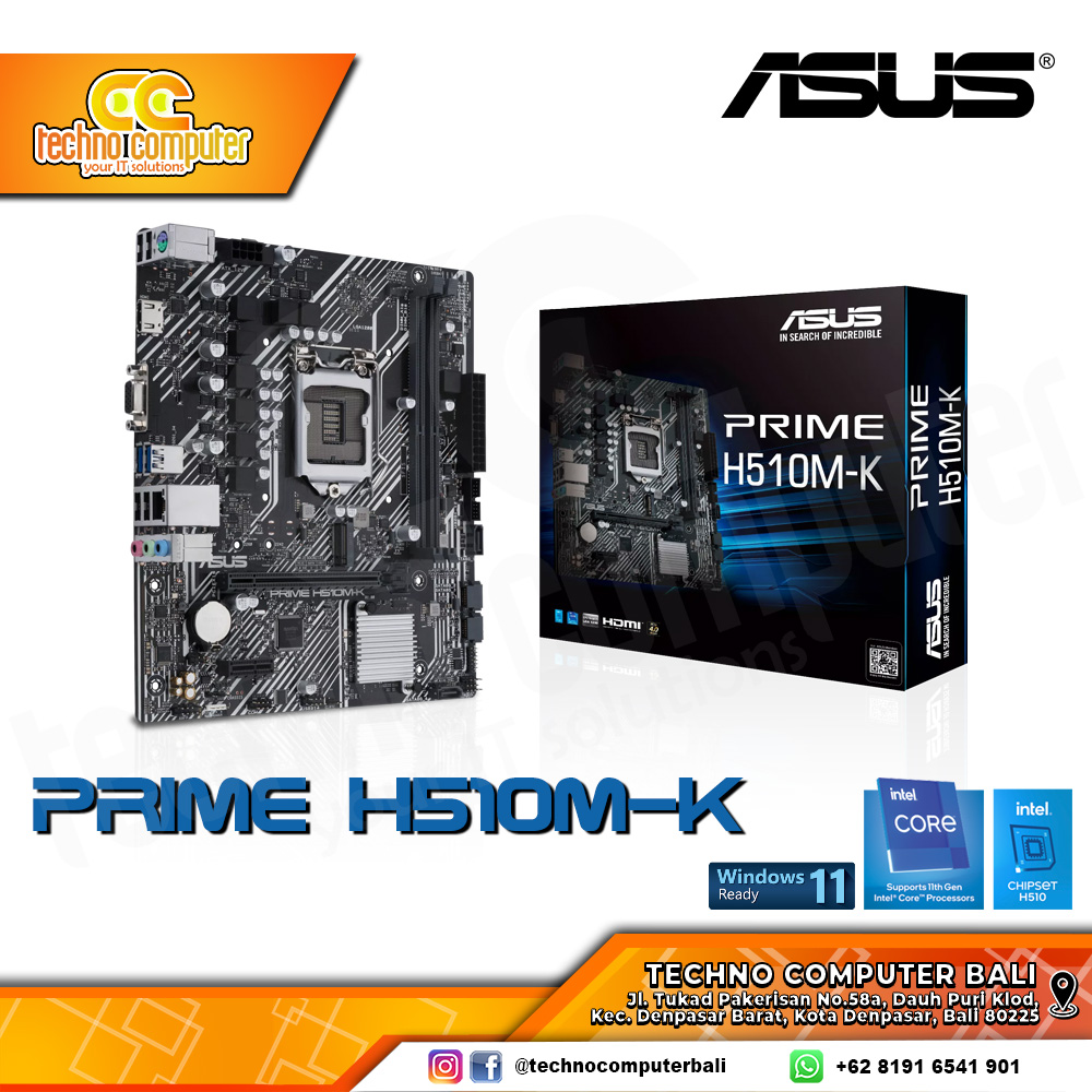ASUS PRIME H510M-K - mATX, LGA1200, H510, DDR4 
