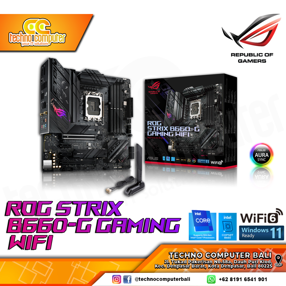 ASUS ROG STRIX B660-G GAMING WIFI - mATX, LGA1700, B660, DDR5