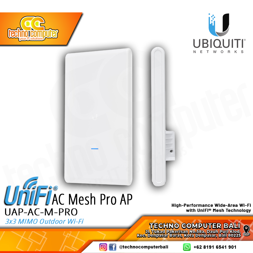 ACCESS POINT UBIQUITI UniFi AC Mesh Pro UAP-AC-M-PRO 3x3 MIMO Outdoor Wi-Fi