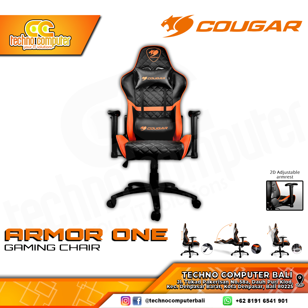 KURSI GAMING COUGAR ARMOR ONE GAMING CHAIR 2D Armrest - ARMOR ONE