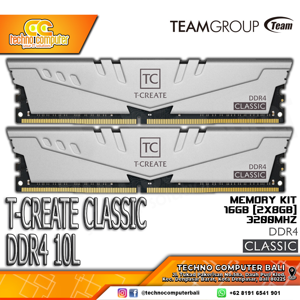 DDR4 TEAM T-CREATE CLASSIC 16GB (2x8GB) Kit 3200MHz