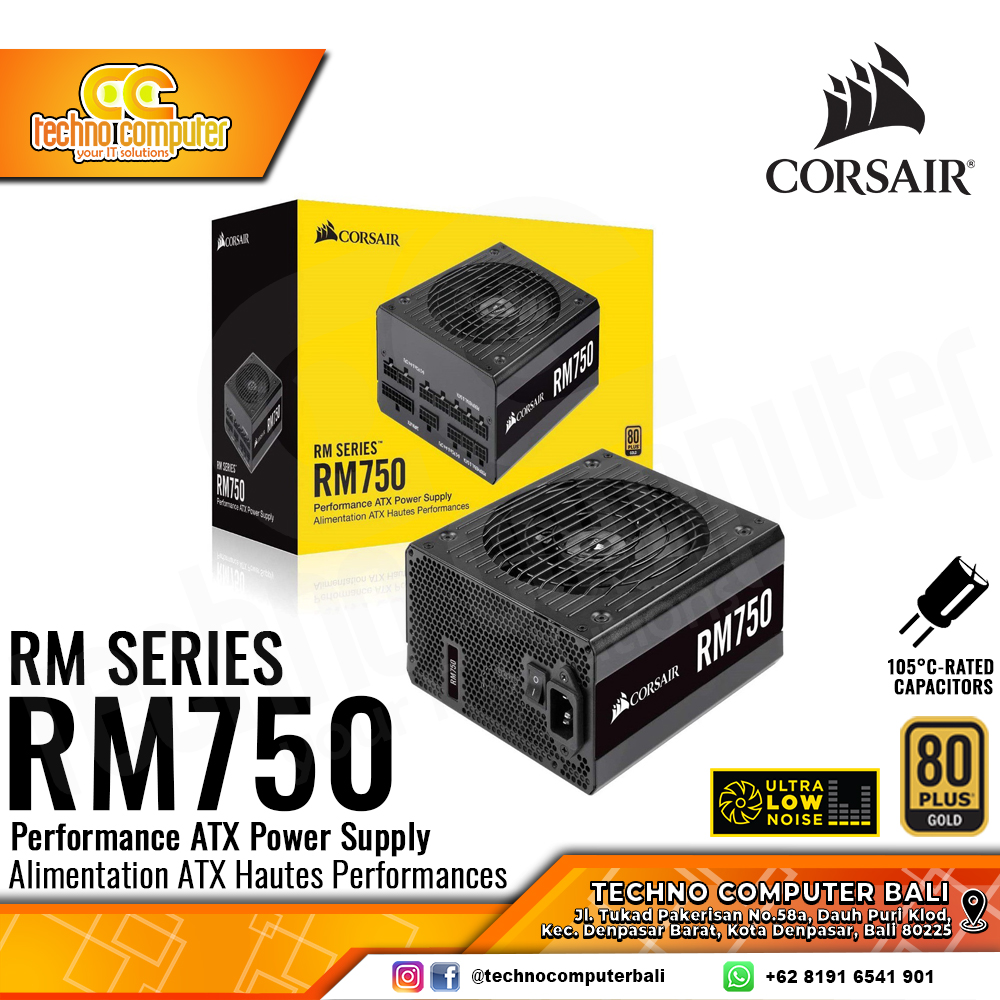 CORSAIR RM750 750W 80+ Gold - Full Modular