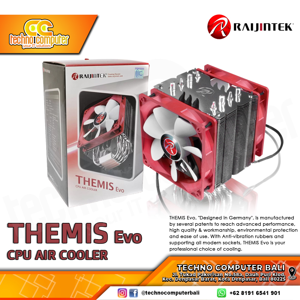 RAIJINTEK THEMIS EVO - CPU Cooler - 120mm Air Cooler