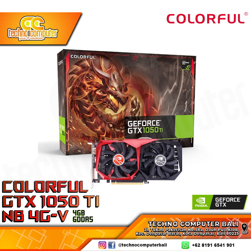 COLORFUL NVIDIA GeForce GTX 1050 Ti NB 4GB GDDR5