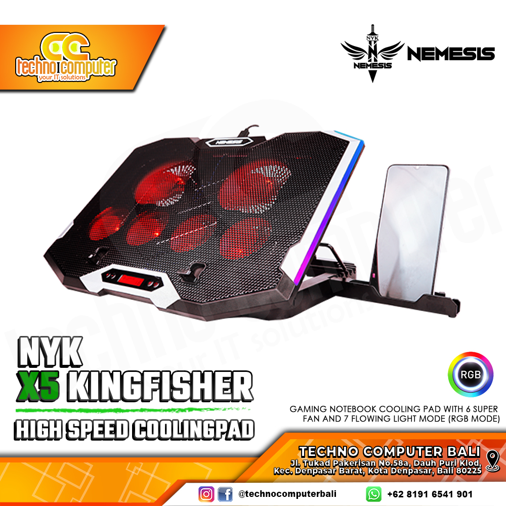  NYK X5 KINGFISHER 15,6inch - COOLING PAD