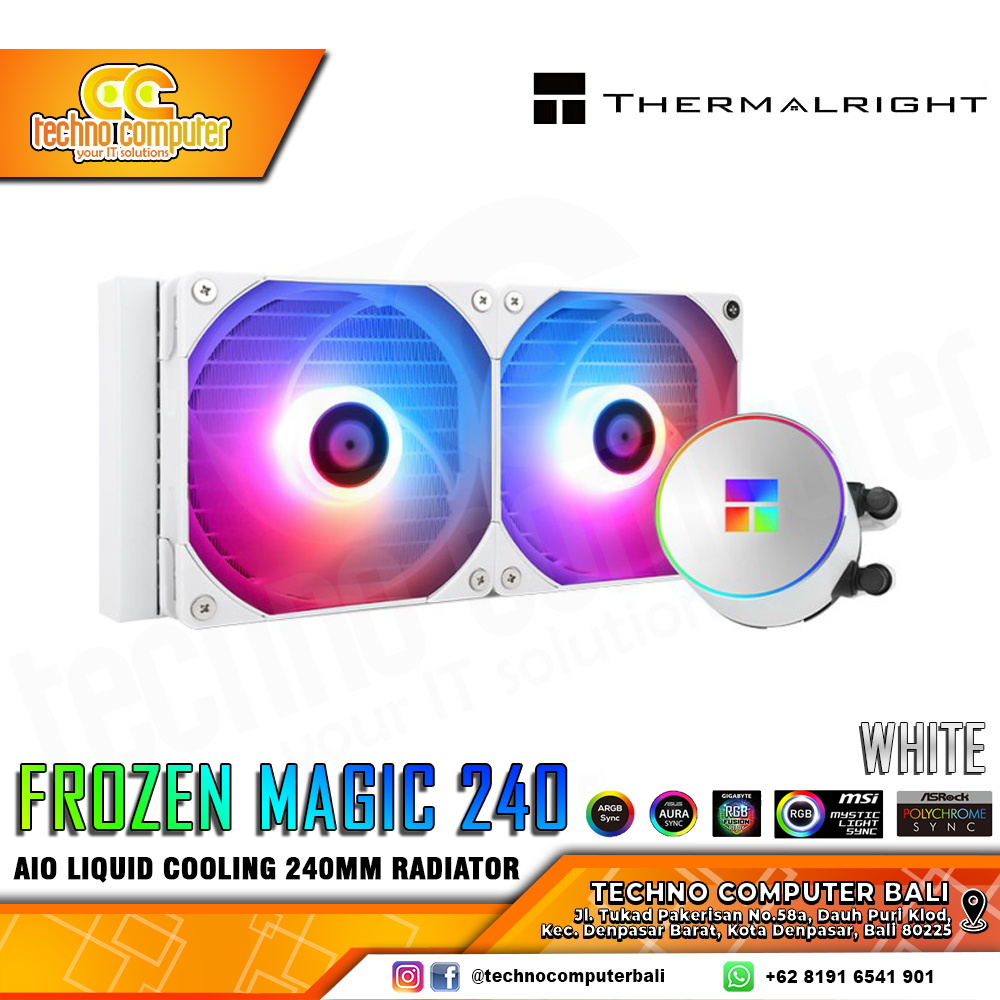 THERMALRIGHT FROZEN MAGIC 240 ARGB WHITE - CPU Cooler - 240mm AIO Liquid Cooler