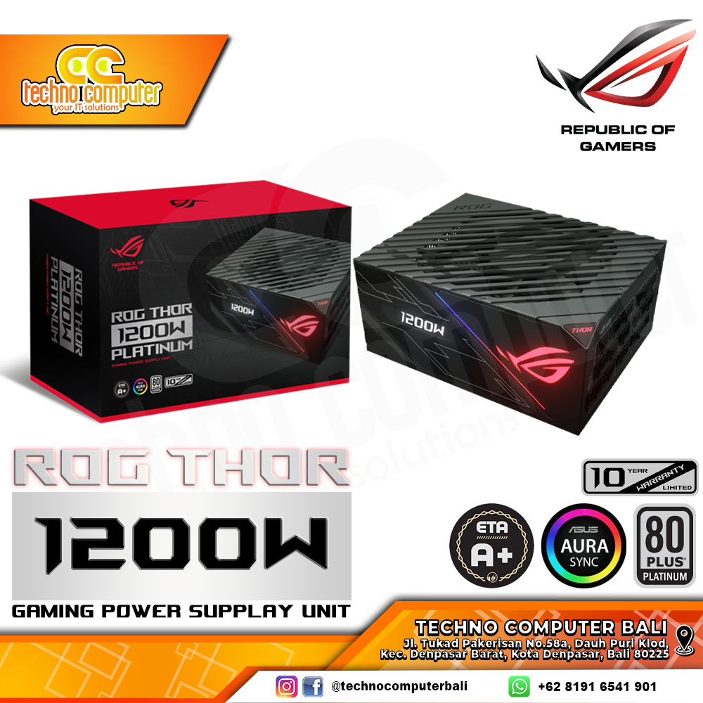 ASUS ROG THOR-1200P 1200W 80+ Platinum - Full Modular