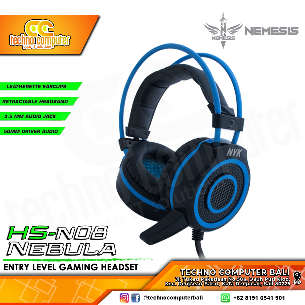 HEADSET NYK Nemesis NEBULA HS-N08 - Gaming Headset