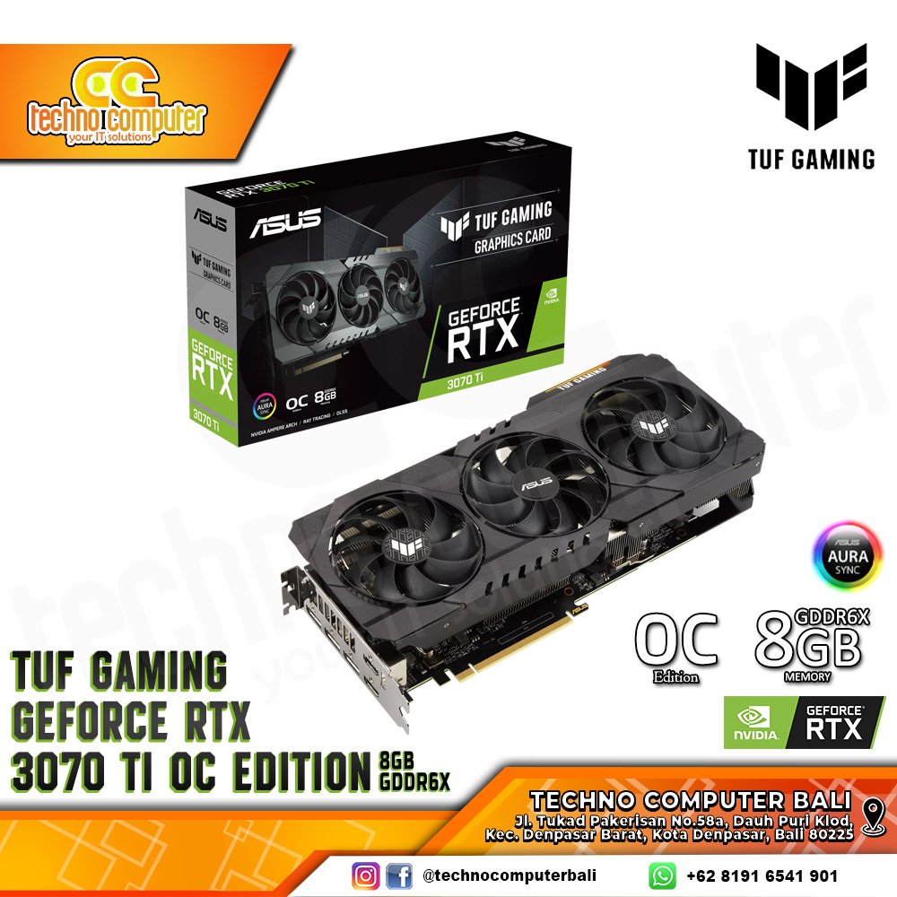 ASUS TUF GAMING NVIDIA GeForce RTX 3070 Ti OC Edition 8GB GDDR6X