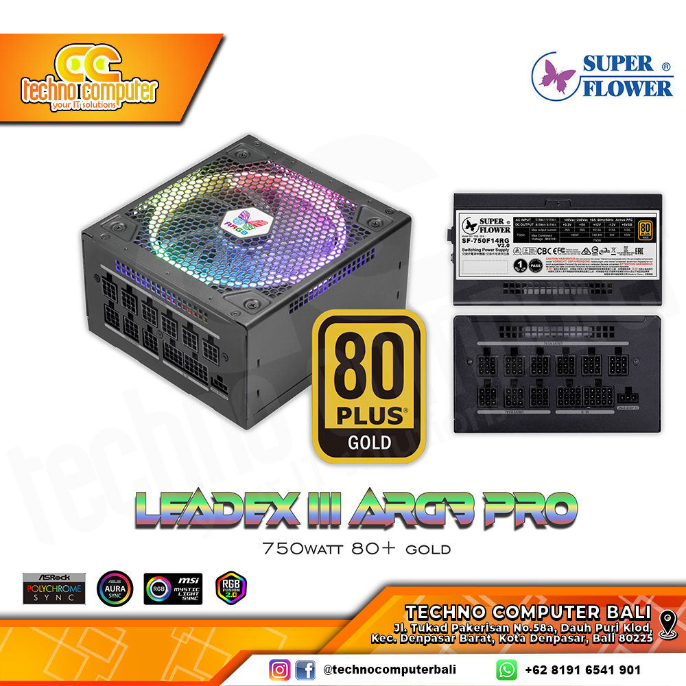SUPER FLOWER Leadex III Gold ARGB PRO 750W 80+ Gold - Full Modular