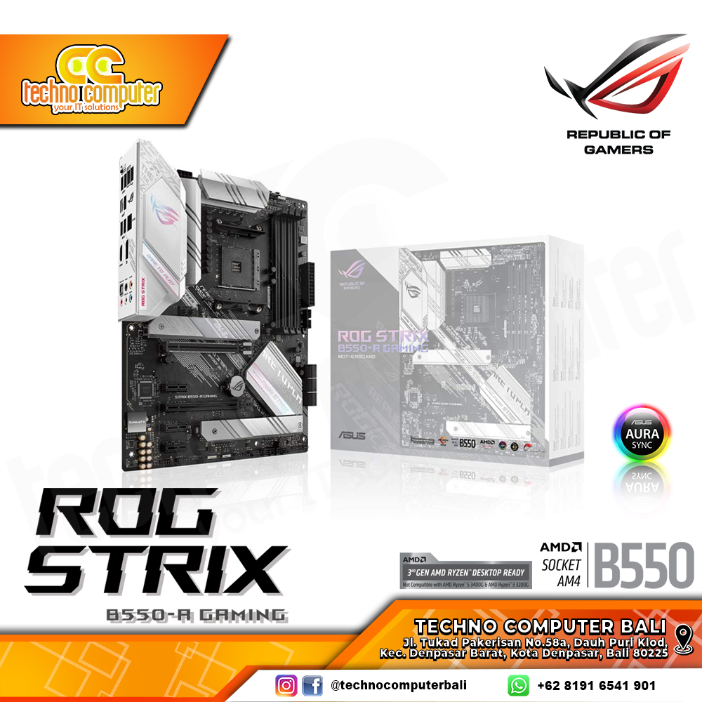 ASUS ROG STRIX B550-A GAMING - ATX, AM4, B550, DDR4 