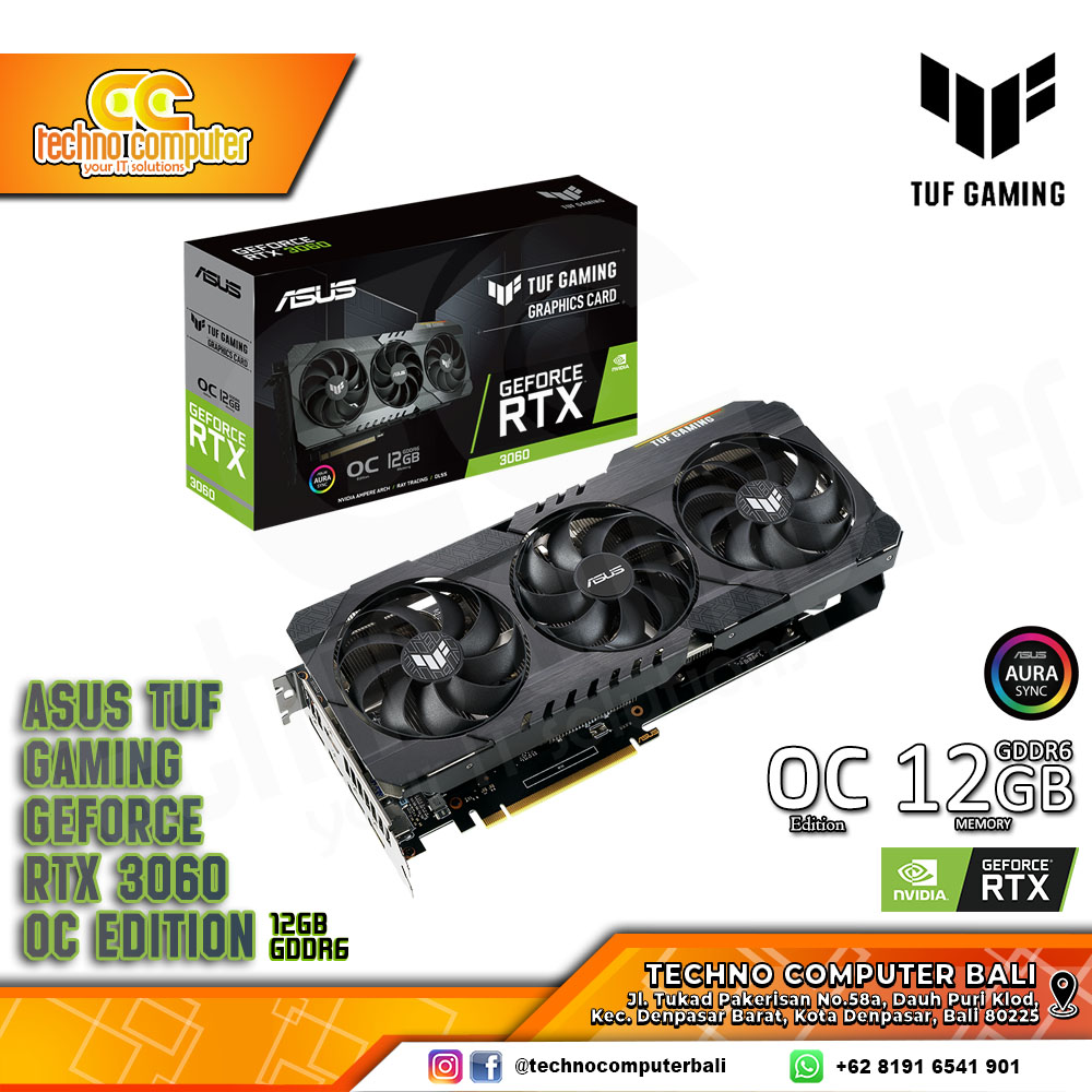ASUS TUF GAMING NVIDIA GeForce RTX 3060 OC Edition 12GB GDDR6