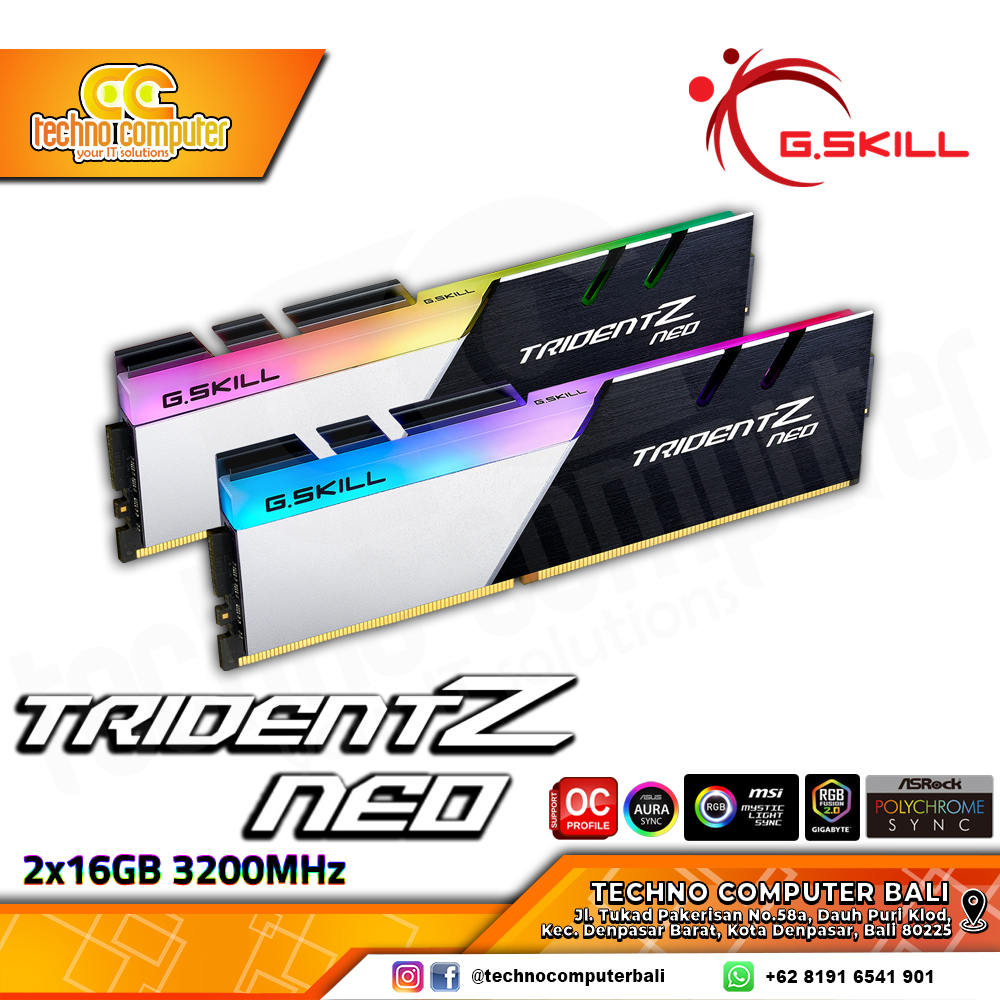 DDR4 GSKILL TRIDENTZ NEO RGB 32GB (2x16GB) Kit 3200MHz
