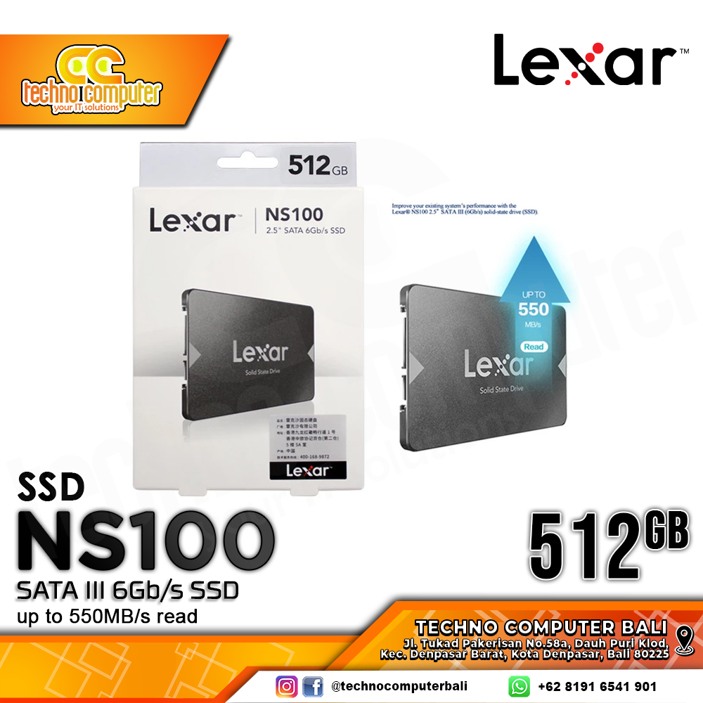 SSD LEXAR NS100 SATA III 2.5 inch - 512GB