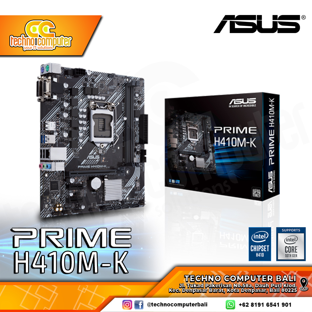 ASUS PRIME H410M-K - mATX, LGA1200, H410, DDR4 