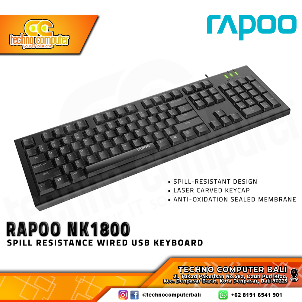 RAPOO NK1800 - Office Keyboard