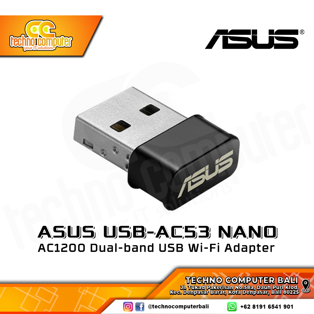 USB WIFI ASUS AC53 Nano Dual Band Wireless AC1200 USB WiFi Adapter
