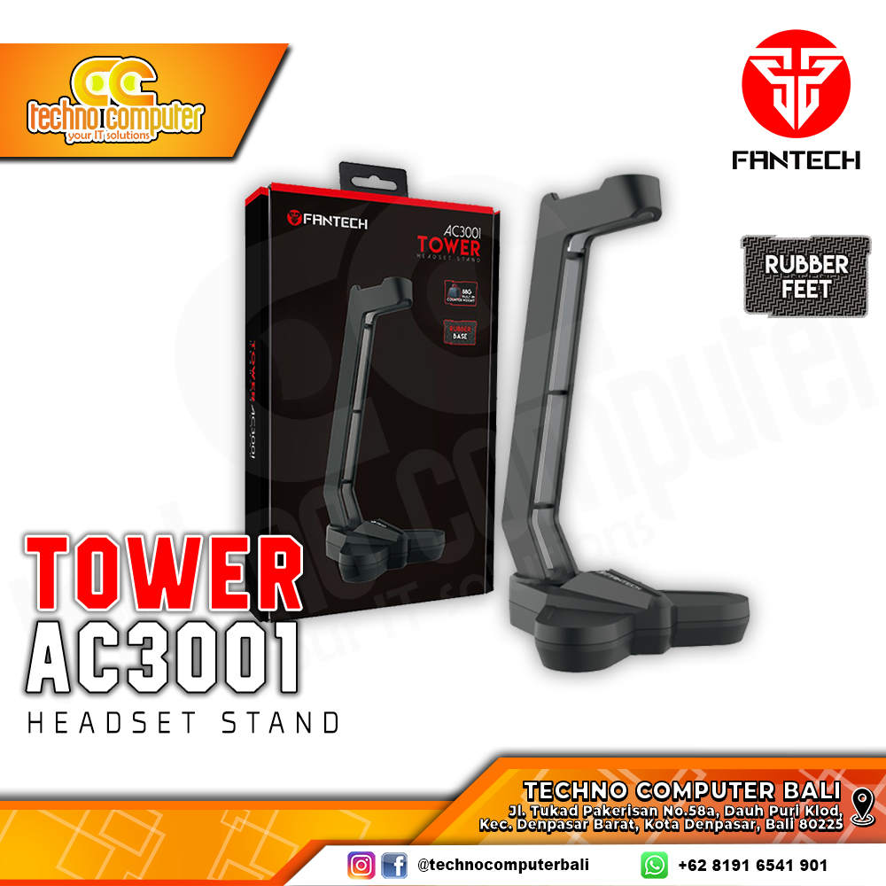 STAND HEADSET FANTECH TOWER AC3001 Black