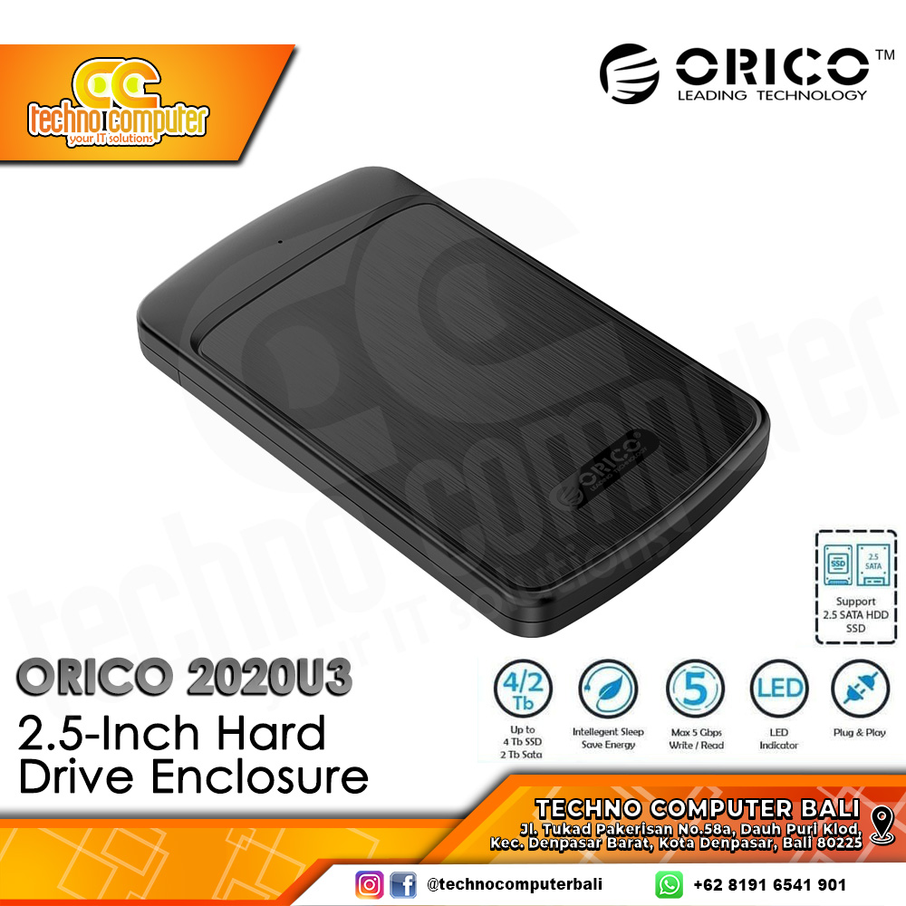ORICO Enclosure Case External HDD SSD 2.5 inch SATA USB 3.0 - (2020U3)