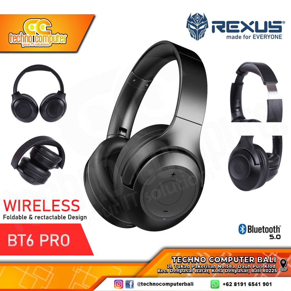 HEADSET REXUS BT6 PRO Wireless - Headset