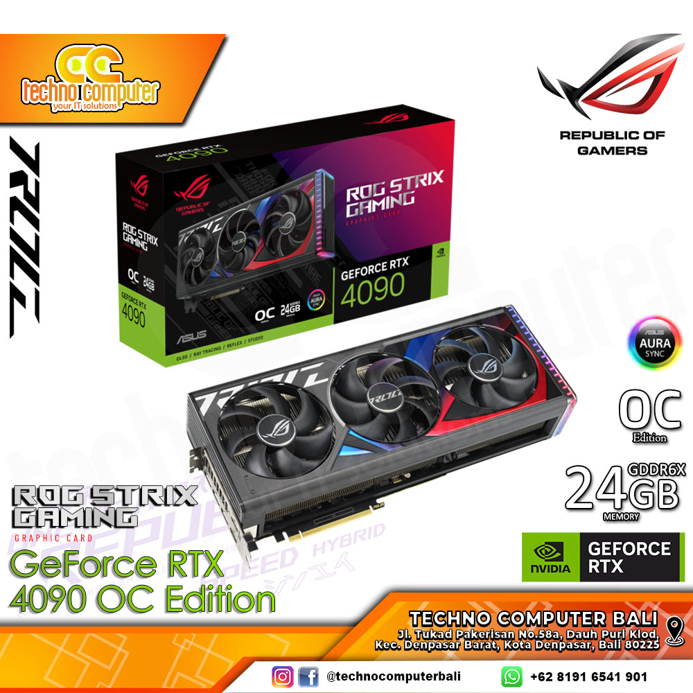 ASUS ROG STRIX NVIDIA GeForce RTX 4090 OC Edition 24GB GDDR6X