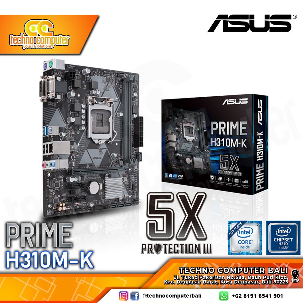 ASUS PRIME H310M-K - mATX, LGA1151, H310, DDR4