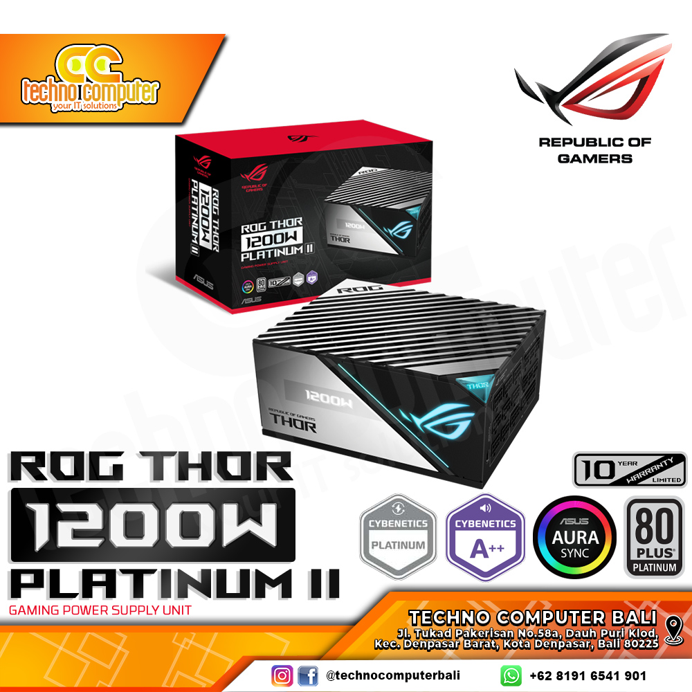 ASUS ROG THOR-1200P 1200W 80+ Platinum II - Full Modular