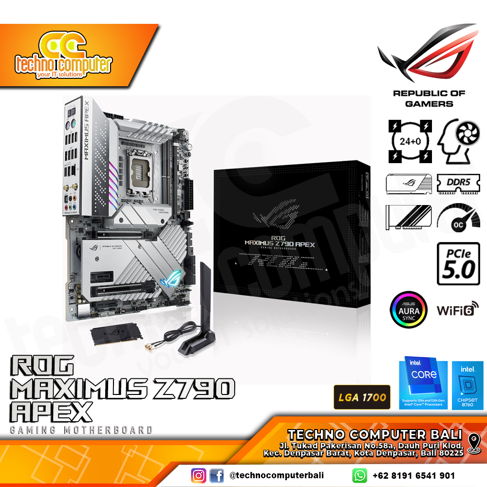 ASUS ROG MAXIMUS Z790 APEX - ATX, LGA1700, Z790, DDR5 