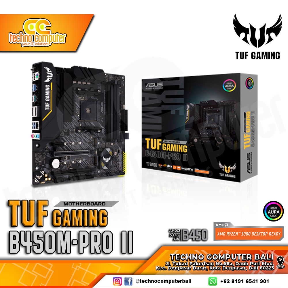 ASUS TUF GAMING B450M-PRO II - mATX, AM4, B450, DDR4
